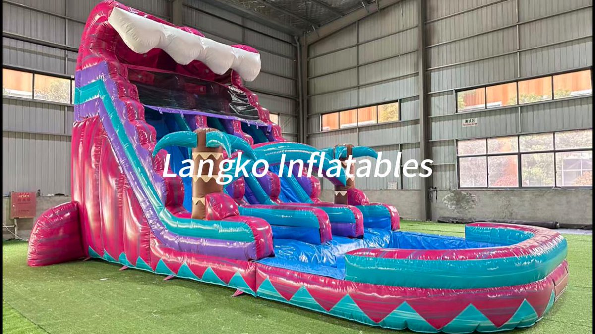 HNLangko's tweet image. Dual lane Commercial Inflatable Double Slides PalmTree Inflatable Water Park Slide with Pool
More details: langko-inflatable.com #inflatablejumper #inflatable #inflatablebouncer #inflatableparty #bouncehouse #partyplanner #partyevents