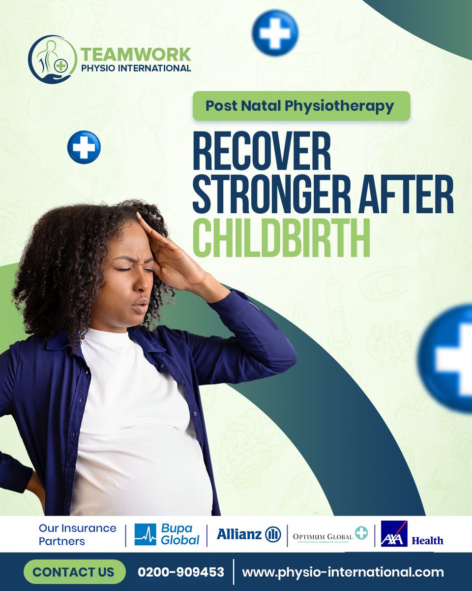 PhysioTeamwork's tweet photo. Your body goes through a lot during childbirth—recovery matters.

Postnatal physiotherapy helps you regain strength, reduce pain, and feel like yourself again.
We’re here to support your journey.

#PostNatalCare #TeamworkPhysio #Physiotherapy #RecoveryJourney #MothersHealth https://t.co/sEFwHxge7B