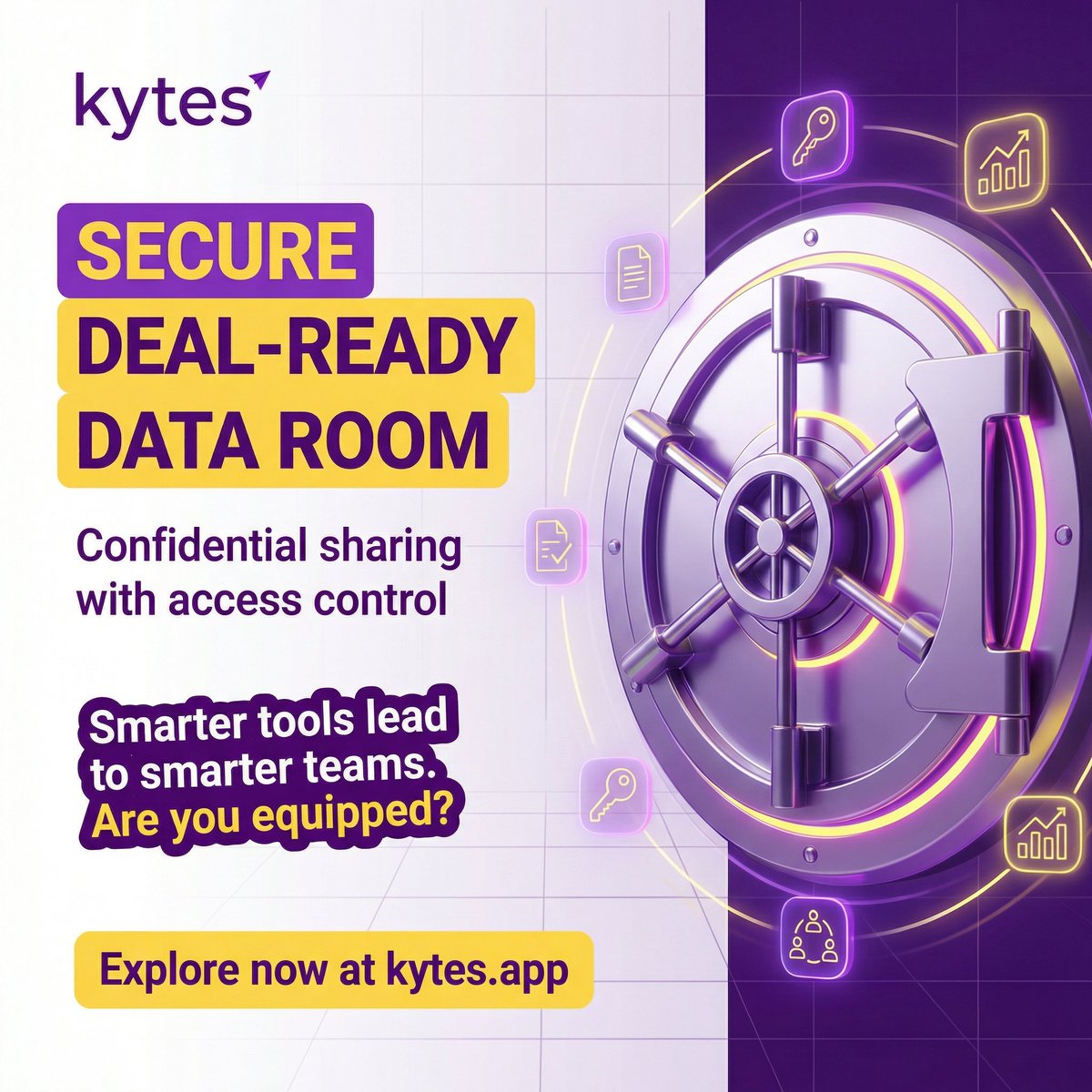 The right tools drive better results. ⚙️
Enhance collaboration, streamline workflows, and make faster, data-driven decisions.
Empower your team to perform at their best. 🚀

👉 Explore more at kytes.app

#SecureDataRooms #B2BSales #KytesApp