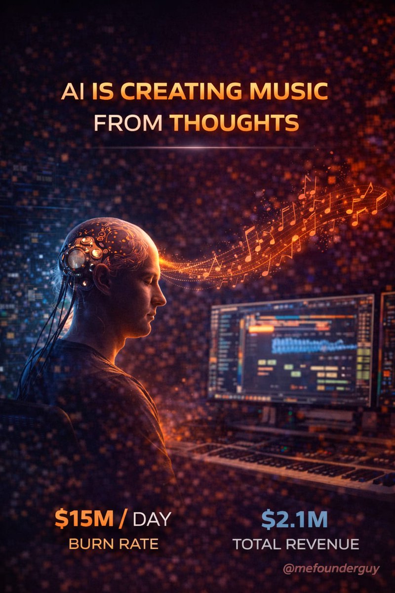 MeFounderguy's tweet photo. A paralyzed musician just created music using a brain implant.

No hands. No voice.
Just thoughts → signals → sound.

AI decoded the neural patterns.
Music was real.

This is what "AI for humanity" actually looks like behind headlines.
#AI #BrainComputer #Music #Accessibility https://t.co/2v35Z7hpLj