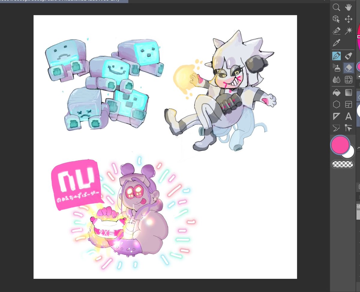 昨日の隙間時間にちまちま描いてたやーつMarathonの詰め合わせ