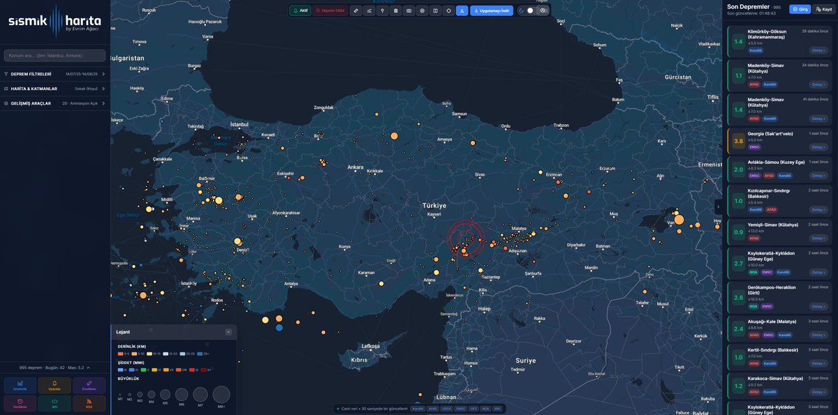 Sismik Harita tweet media