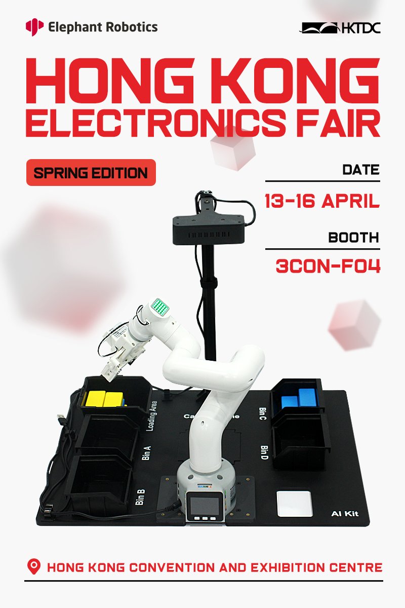 CobotMy's tweet photo. ๐ We're heading to the #HongKongElectronicsFair (Spring Edition)!
๐
April 13โ16
๐ Booth 3CON-F04 | Hong Kong Convention and Exhibition Centre
Visit us to explore:
๐ Portable #AI Educational Workstation
๐พ#metaCat #metaDog #metaPanda
See you in #HongKong! #HKTDC #HKEF #Robotics