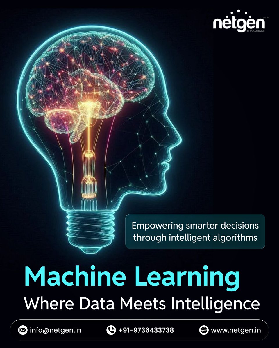 NetgenSolutions's tweet photo. Machine Learning is shaping the future.
Learn. Build. Innovate.

#MachineLearning #ML #DataScience #FutureTech #Innovation https://t.co/JmhMLxK7Pt