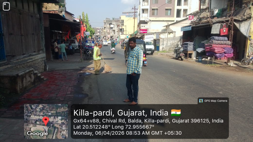 #SHS2025, #Swachhotsav, #SwabhavSwachhata, #SanskaarSwachhata, #SwachhataHiSeva2025, #NirmalGujarat2
પારડી નગરપાલિકા દ્વારા તા. ૧૭-૦૩-૨૦૨૬ થી તા. ૩૦-૦૪-૨૦૨૬ સુધી “સઘન સફાઈ ઝુંબેશ” અંતર્ગત આજ તા.૦૬-૦૪-૨૦૨૬ ના રોજ રાષ્ટ્રીય ધોરીમાર્ગની સાફ સફાઈ કરવામાં આવી.