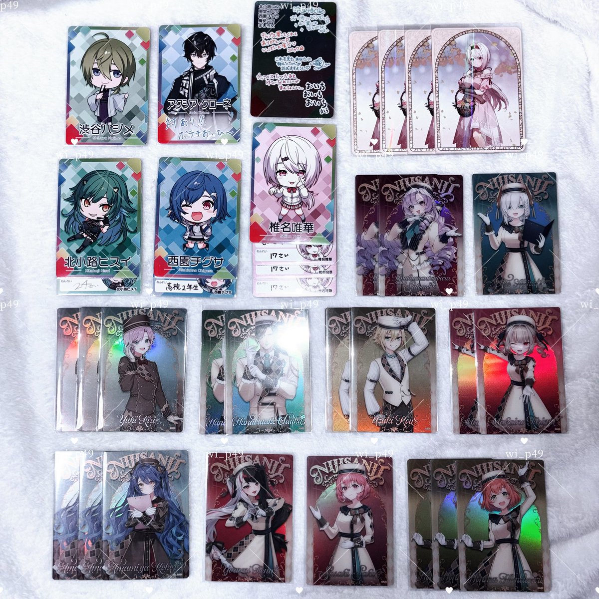 wi_p49's tweet photo. 【 交換 買取 譲渡 】　にじさんじ チェキ ウエハース チップス カード 缶バッジ 東京公演 ろふまお ROF-MAO 咎人 さくゆい せめよん  VOLTACTION

譲→画像1〜8
求→希望額〜定価＋送料

郵送のみ
検索からでもお気軽にお声かけください🐈 https://t.co/1MyLVVwm1R