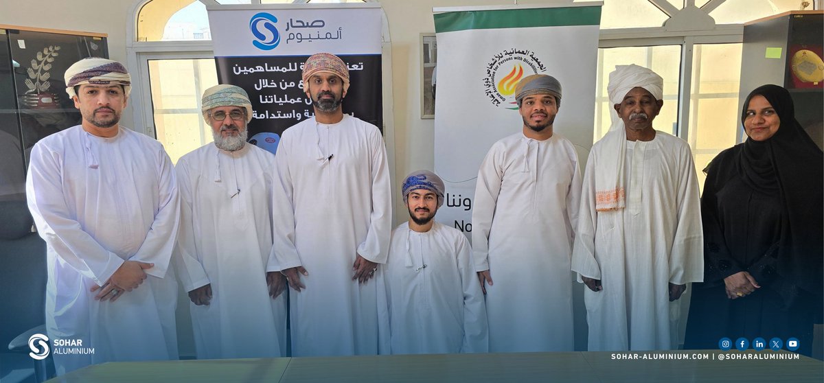 SoharAluminium's tweet photo. وقّعت شركة #صحار_ألمنيوم مذكرة تفاهم مع الجمعية العمانية للأشخاص ذوي الإعاقة بمسقط بهدف دعم شراء عددٍ من الأجهزة التعويضية التي ستقدمها الجمعية للأشخاص ذوي الإعاقة.
#إنتاج_الألمنيوم_بمسؤولية
 
#Sohar_Aluminium signed a Memorandum of Understanding (MoU) with Oman Association for Persons with Disability - Muscat, aimed at supporting the purchase of prosthetic devices that the association will provide to people with disabilities.
@oafpwd
@Mosdoman
#Aluminium_Delivered_Responsibly