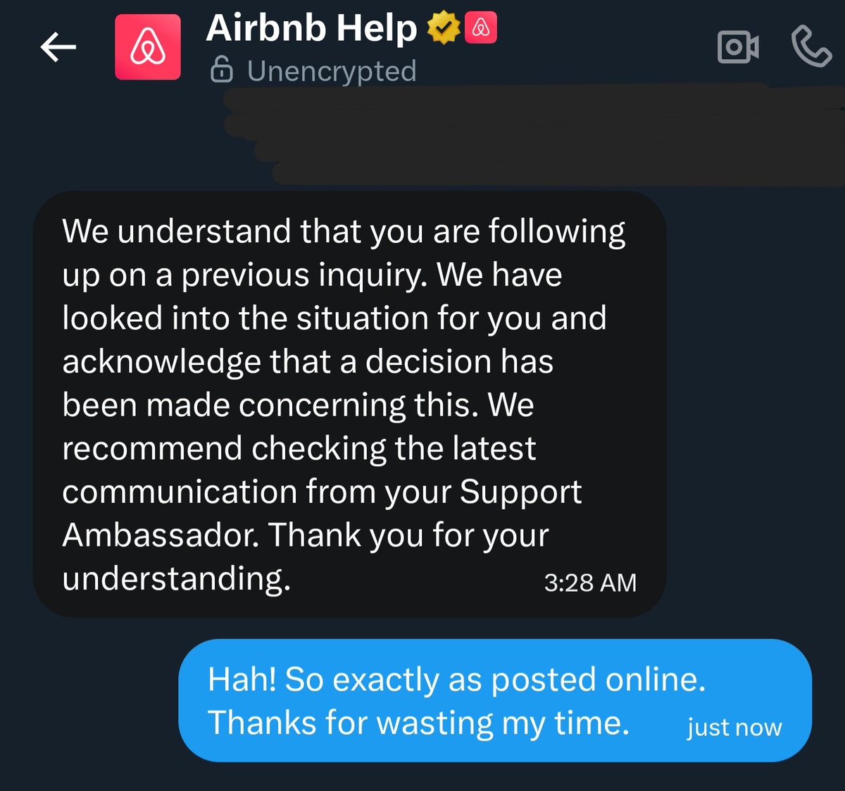 WinkProgress's tweet photo. For anyone wondering what happened, absolutely nothing! They stuck by their, "we don't care what refund we told you you'll get." https://t.co/Jd3rKbLiF2