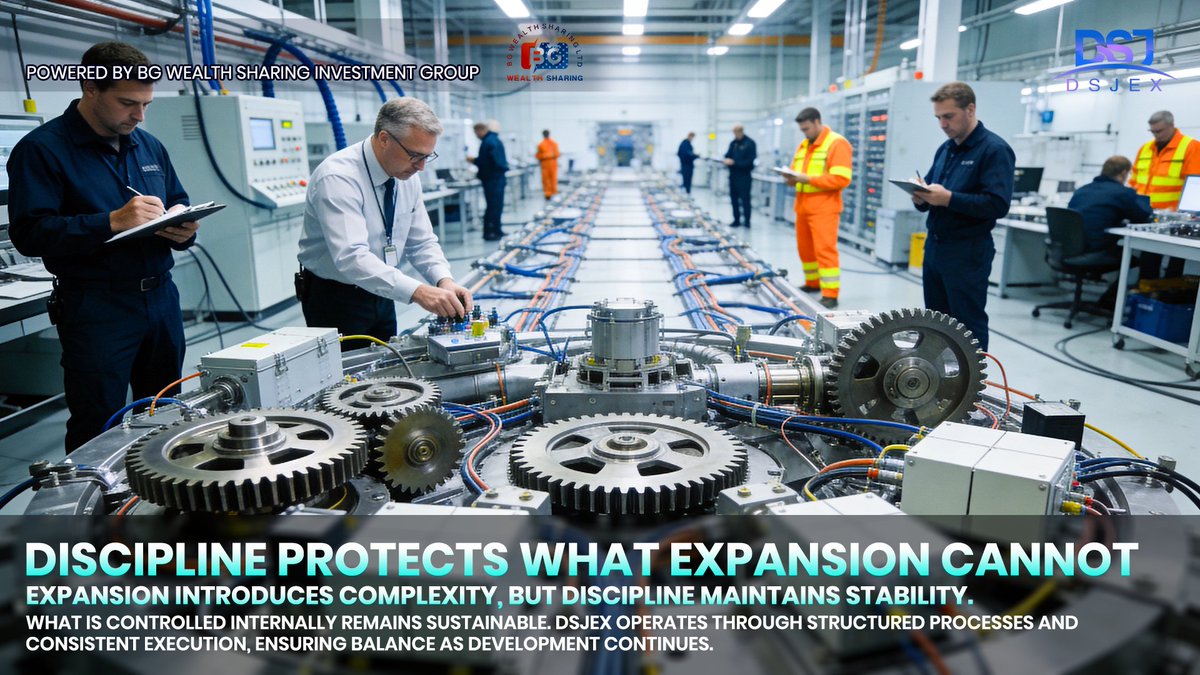 DSJExchange_'s tweet photo. 📊 Expansion increases visibility, but also complexity.
🍀 Without discipline, growth can lose balance.
🌐 At DSJEX, development follows structured and controlled progression.
🎯 Discipline keeps systems aligned as expansion continues.

#DSJEX #Discipline #StructuredGrowth https://t.co/0Orx4VyYow