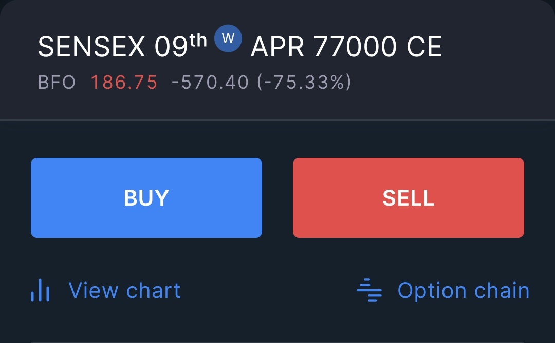 trademasters12's tweet image. #BUY #SENSEX   77000 CE AT 185-190
SL 128
TARGET 300,350
Only 1 lot.
#nifty #banknifty #sensex #sbicard #stockstowatch #stockmarketindia