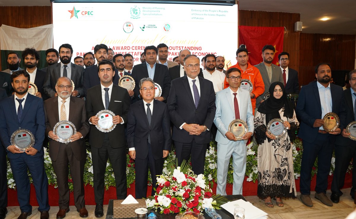 CTGAAL's tweet photo. 🌟 @CTGAAL Celebrates Excellence! 🌟

Congratulations to Umair Nadeem & Aitizaz Ahmad Malik for being recognized as Outstanding Pakistani Employees at the Annual #CPEC Awards 2026 held by @PlanComPakistan Minsitry of Planning Development and Special Initiatives! 🙌

Umair shines in project execution, contracts & cross-border collaboration, while Aitizaz excels in wind farm operations & stakeholder coordination. Both are performing essential work for our smooth operations in #Pakistan, helping the country in achieving its Sustaniable Development Goals #SDG.

Their dedication to sustainable energy, teamwork, and China–Pakistan  cooperation sets a benchmark for all! 🌱🤝

#CTGAsiaAfrica #CPEC #Leadership #RenewableEnergy #ChinaPakistanFriendship #Excellence #CTG