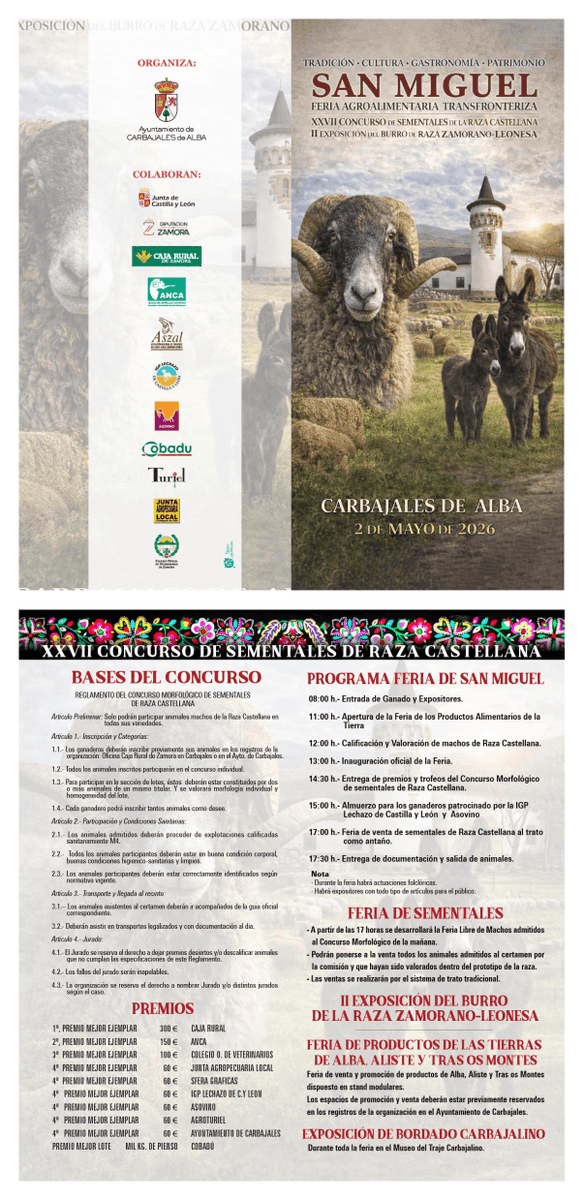 #FeriaSanMiguel #Carbajales de Alba: 2 Mayo 2026
