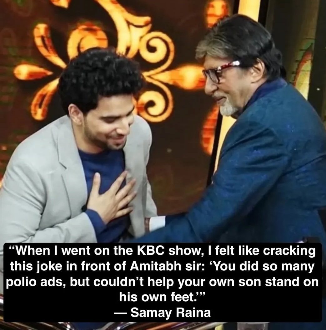 alkagurha's tweet photo. Call me an old crow but comedy doesn't mean disrespect. Which is why I like Zakir. He never cracks personal jokes on people or families. 

 Abhishek is a decent actor like Akshay Khanna, Amit Kumar, Aditya N, not every son is Amitabh,Vinod Khanna, Kishore or Udit. https://t.co/J5g9f5k4eT