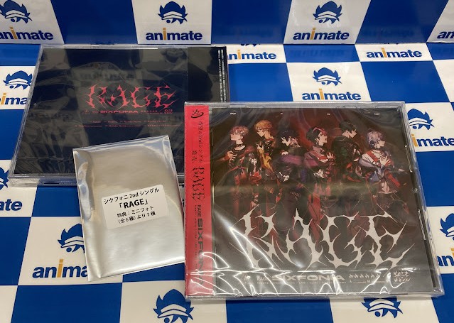 🎼#シクフォニ🎼 2ndシングル「RAGE」 好評発売中🎵 🖤＃アニメイト