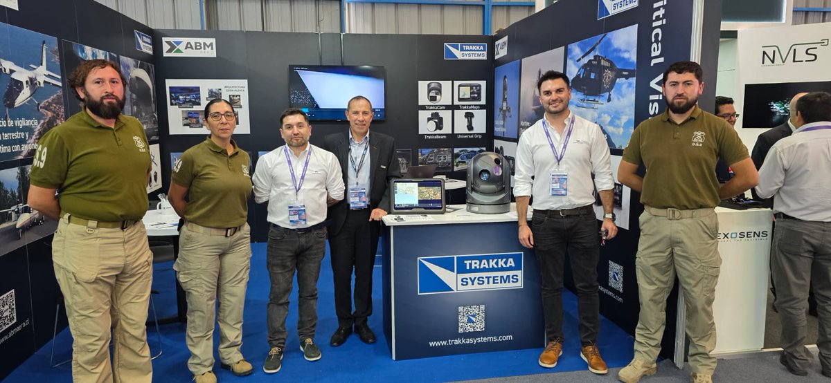 TrakkaSystems's tweet photo. We are having a wonderful time at @FIDAE_OFICIAL  2026 in Santiago, Chile.

If you are attending the show, we invite you to visit us at Stand D23 and at the Mission Aircraft in front of Pavilion D.

#TrakkaSystems #ABMAero #FIDAE2026 #SeeSaveProtect #TotalMissionSolutions https://t.co/4cN1r191pk