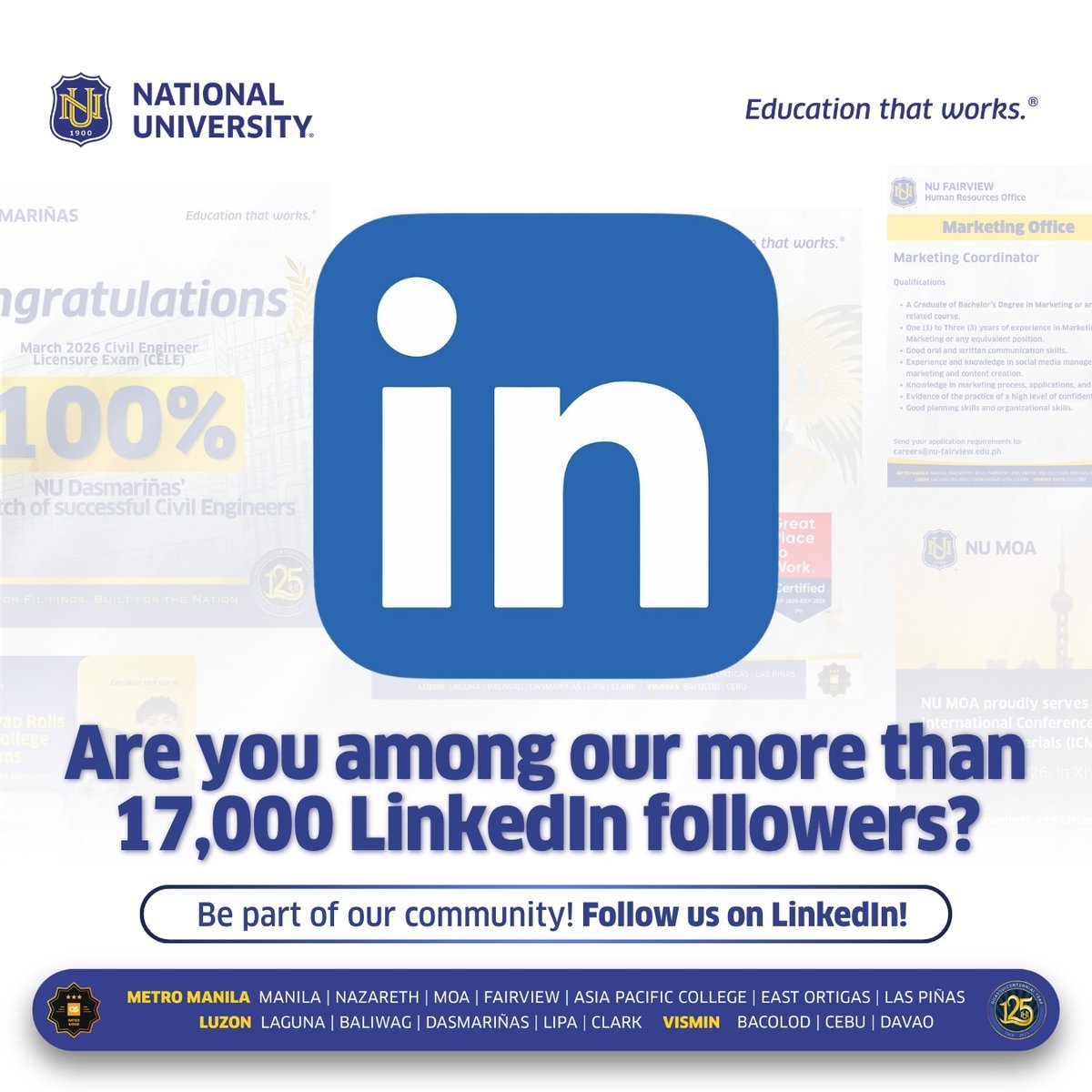 NationalUPhil's tweet image. Step into a community of over 17,000 Nationalians on LinkedIn and stay ahead with career insights, job opportunities, and inspiring alumni journeys.

Follow National University on LinkedIn and take your career further: linkedin.com/company/nation…

#LinkedIn
#NationalUniversity
