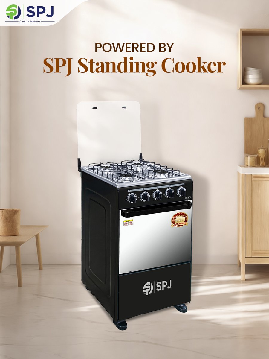 The secret ingredient?

The SPJ Standing Cooker. 
Engineered for precision and built for every chef. Upgrade your kitchen and taste the difference that quality makes. 🍳🔥 

#SPJKitchen #CookingMadeEasy #HomeChef #StandingCooker