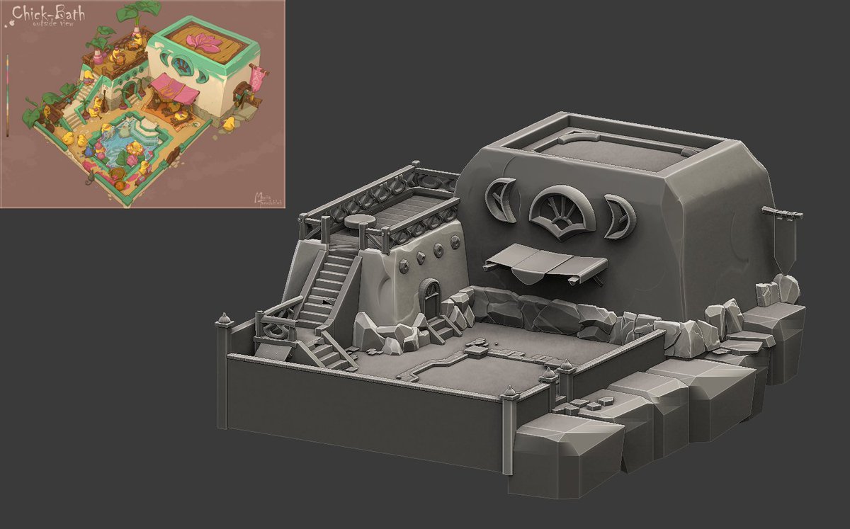 3vilmatthias's tweet photo. Sculpting progress!! Zbrush is still fun it seems. https://t.co/R6hQ9cQtL2