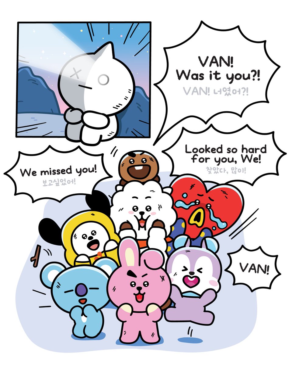 BT21_'s tweet image. ['Finding VAN' Series ￨ EP .04 Together Forever!] 

Stay with BT21, forever and ever 💖

BT21と永遠に一緒にいようね 💖

BT21과 영원히 함께 해줄거지 💖

#BT21 #FindingVan #Series