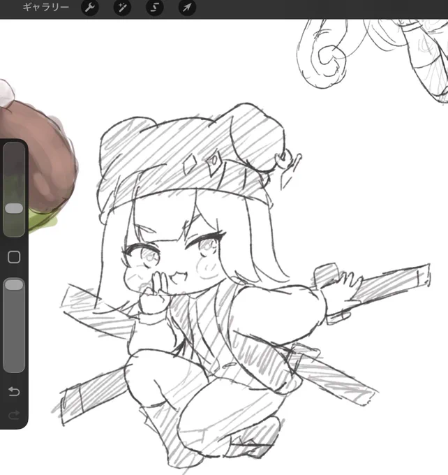 まだ描き慣れないなぁ 