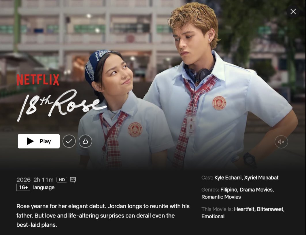 18TH ROSE IS NOW STREAMING ON NETFLIX!