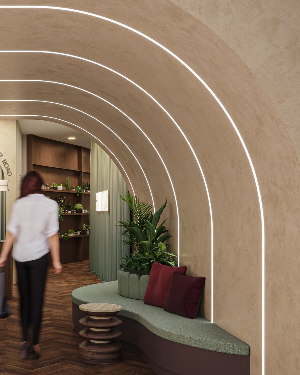 RunwayEast's tweet photo. We all know the importance of making a grand entrance. At Runway East, Tottenham Court Road, we took that literally. Opening June 2026, come by and see how it feels to walk through this spectacular space. https://t.co/WaiSvjeAPK