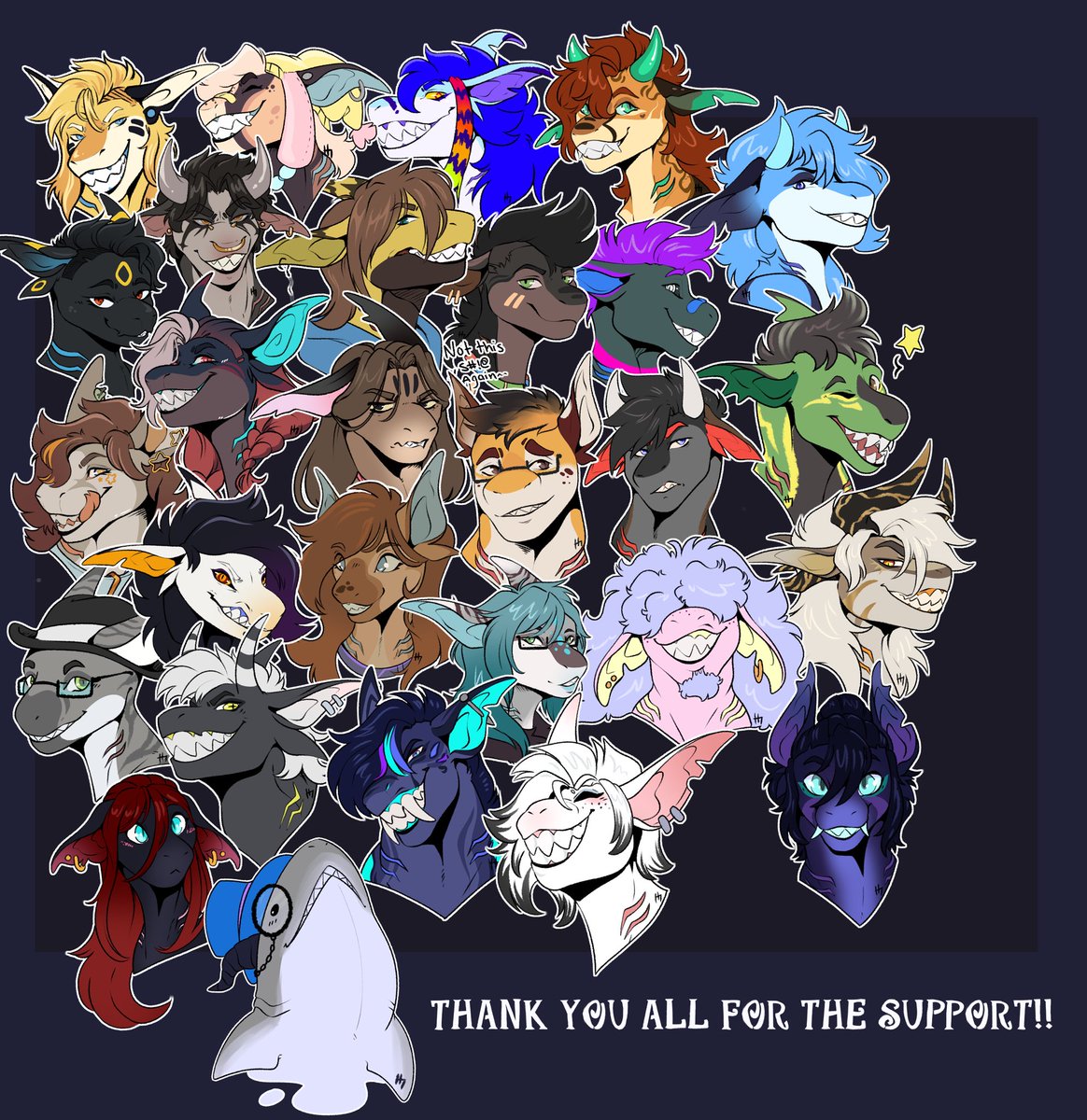 I will be closing the Sharkification post. Thank you all for the support and fun event. You all had so many cute characters ! 

I plan to do another raffle when i reach 1500 Followers . 
 Thank you all again!!
