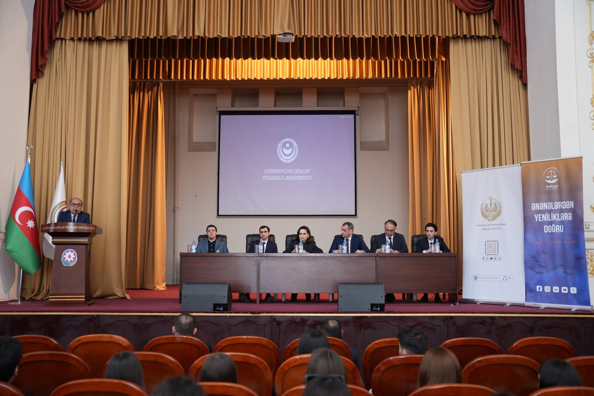 Ali təhsil müəssisələrində ədliyyə orqanlarında karyera imkanları barədə infosessiyalar keçirilir.

Ətraflı: justice.gov.az/az/news/ali-te…

#ƏdliyyəNazirliyi