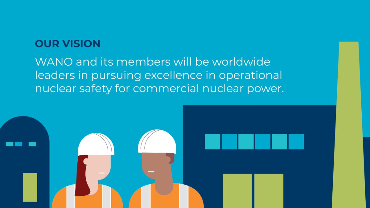 WANOComms's tweet image. At the World Association of Nuclear Operators (WANO), our #vision 🔎 is for our members to be #worldwide 🌍 leaders in pursuing #excellence 🎯 in operational nuclear safety 👷‍♀️ for commercial #nuclear power.

You can read more about #WANO via our website ➡️ wano.info