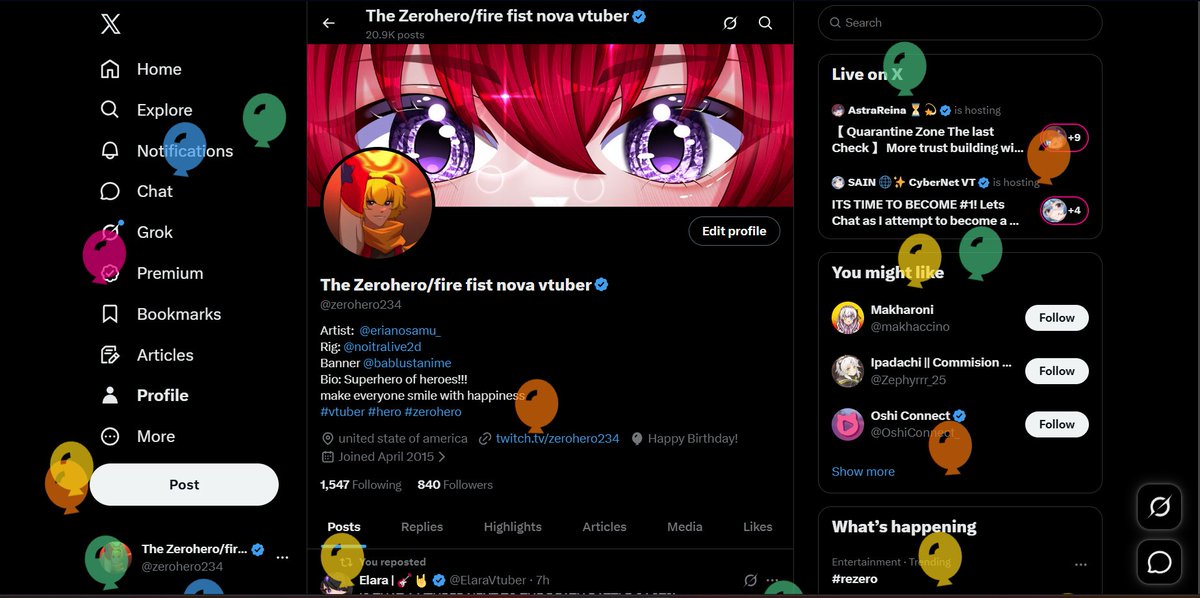 zerohero234's tweet image. ok guys it time now poyo!! let go!! my birthday poyo!!! #vtubers