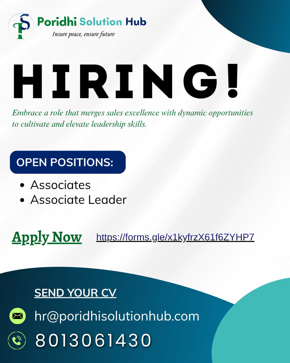 PoridhiHub's tweet image. At Poridhi Solution Hub, we are inviting accomplished professionals to join a platform where sales expertise meets leadership potential.

#jobopportunity #jobseeker #parttimejob #associates #remote #collegestudents #clients #insurance #finances