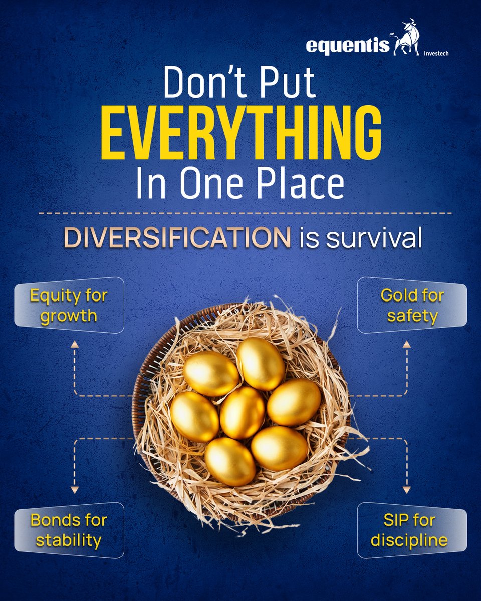 researchandrank's tweet image. A strong portfolio isn’t about one winning asset, it’s about balance.

Diversification helps you stay protected while growing your wealth.

DM “BALANCE”

#AssetAllocation #WealthStrategy #Equentis