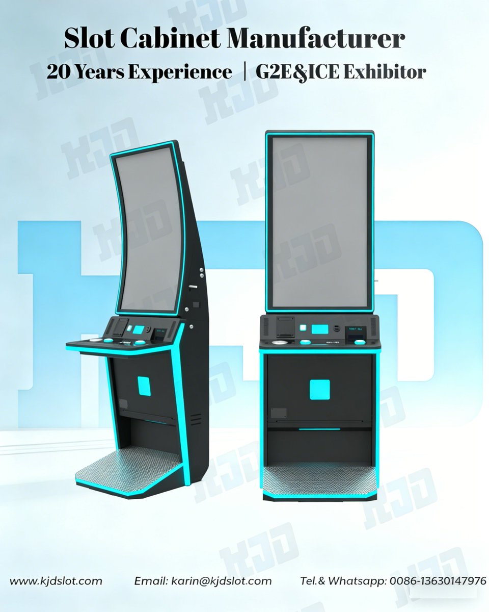 KarinLyu133669's tweet image. HC series cutting edge gaming cabinet for 43inch C curve touchscreen. Customized  button layout &amp;amp; belly door logo.
#gamemachine,#slotmachine,#skillgame,#slotcabinet,#casinomachine,#ICE2026,#videogame