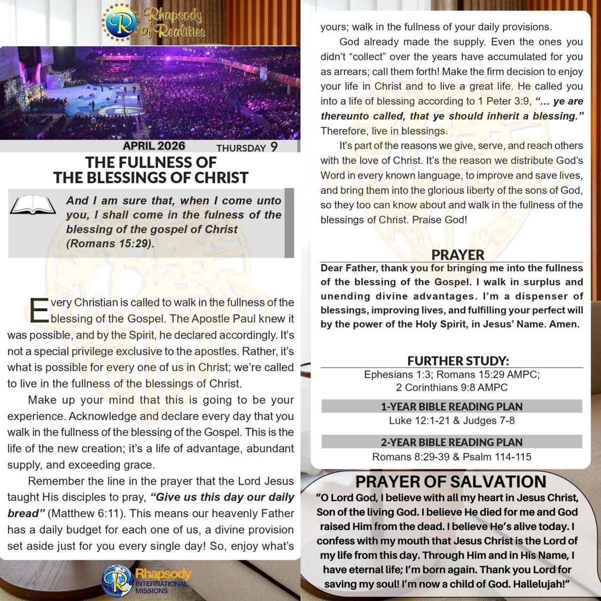 Christorichy's tweet photo. Every Christian is called to walk in the fullness of the blessing of the Gospel.The Apostle Paul knew it was possible, and by the Spirit,he declared accordingly. It’s not a special privilege exclusive to the apostles.Rather, it’s what is possible for every one of us in Christ.. https://t.co/jNajxKgz8I