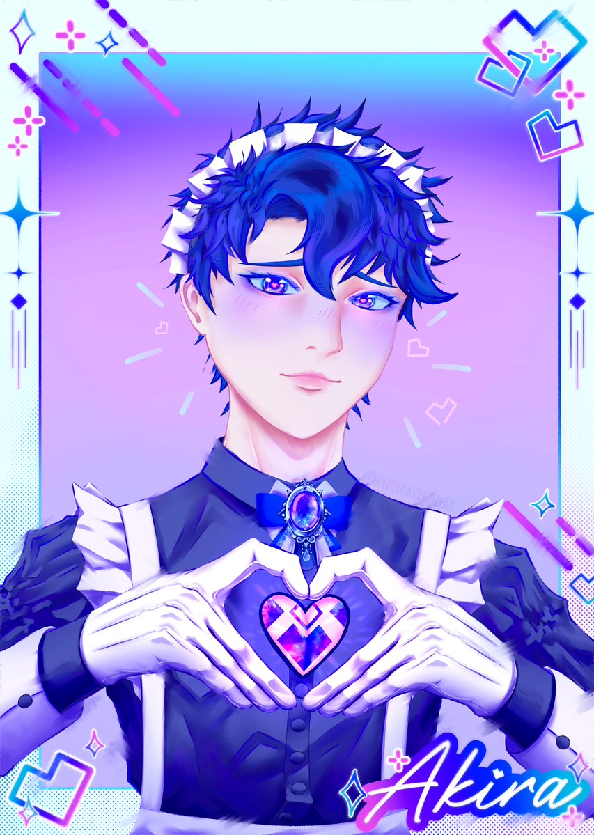 AkiraRubix's tweet photo. So femboy maid anyone? 💜 https://t.co/zTDVy4BeQb