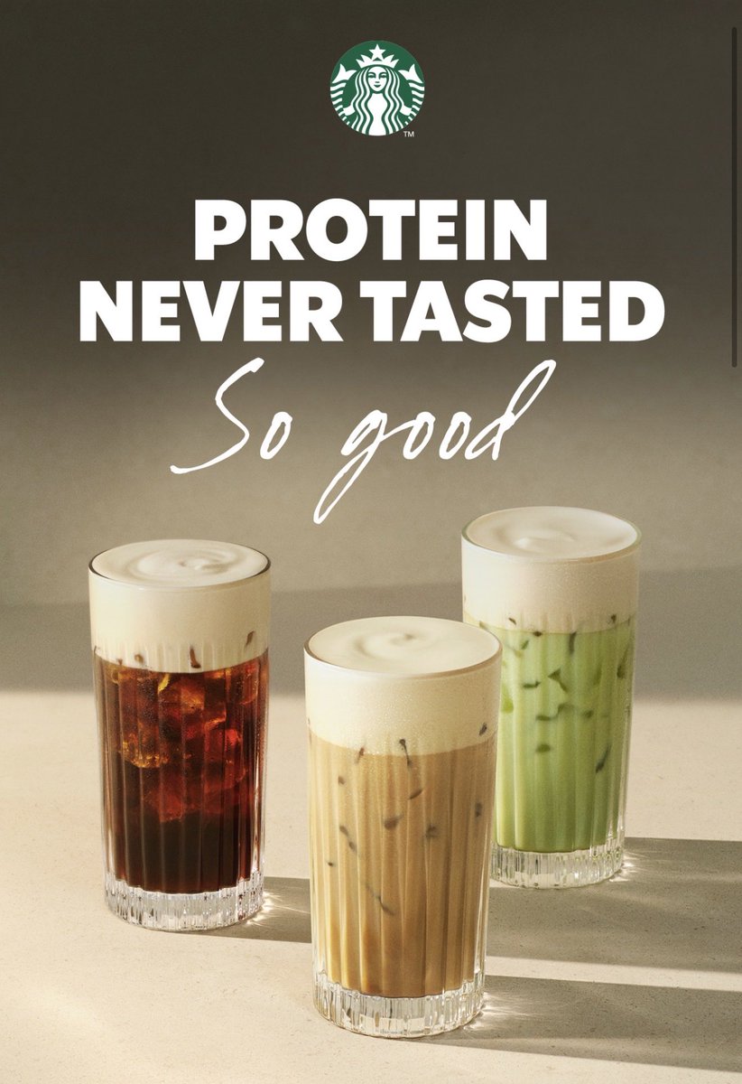 All_Things_New_'s tweet image. Protein Cold Foam lands at Starbucks! 👀 Made with sugar-free syrup, the vanilla and caramel flavour cold foams are available across three iced favourites, giving an extra 15g of protein to your drink 🧊☀️ @starbucksuk #starbucks #protein #proteincoldfoam #coffee #wellthisisnew
