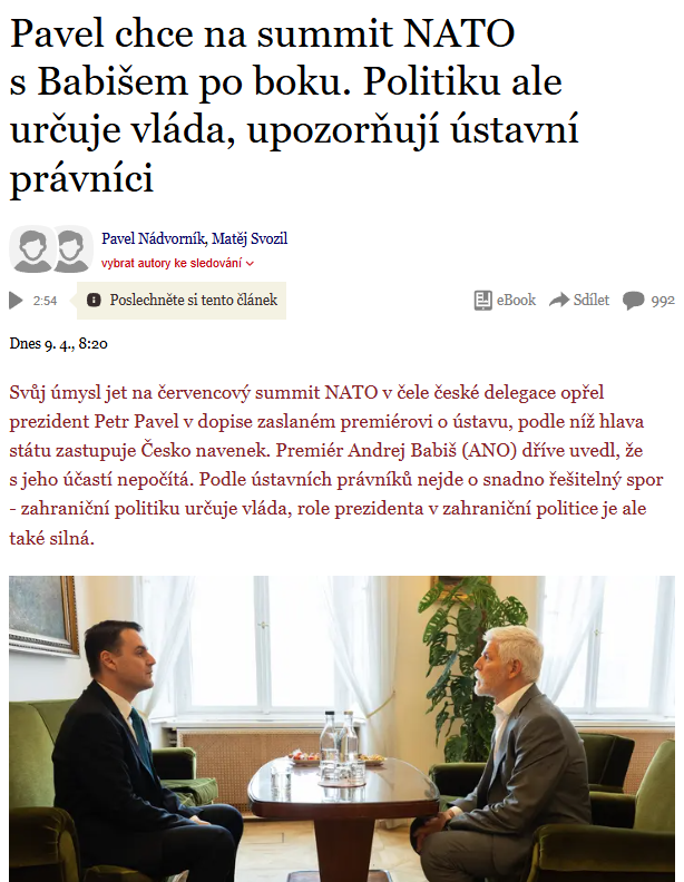 Prezident je úctyhodná postava a zasluhuje si respekt. Co ale když tato postava dělá vše proto, aby ten respekt ztratila? A to se přesně děje...

Prezident je ostatně obrazem svých voličů - rozmazlený, neloajální, nerespektující nic, co odporuje jeho zájmům, ač mu to zákon