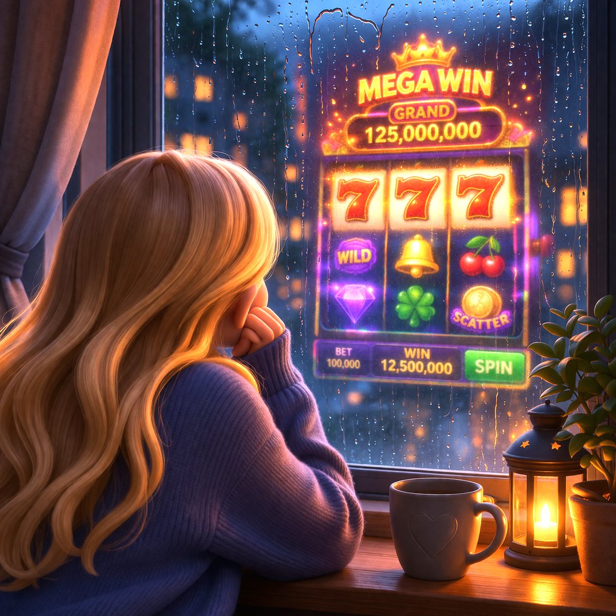 HeartGames_NFT's tweet image. heartgames.io
A quiet rainy night 🌧️
Lost in thoughts by the window…
And then—
one single spin changes everything 🎰✨

Maybe tonight is your lucky night 🍀

#RainyNight 🌧️ #CozyVibes ☕ #SlotGame 🎰 #BigWin 💰
#LuckySpin 🍀 #OnlineSlots #GamingTime 🎮 #Jackpot ✨