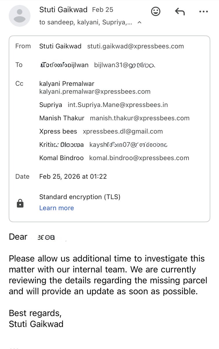 KoalSage's tweet photo. @MrityunjayaSin4 @SBijlwan16451 @XpressBees_IN @AmazonHelp @amazonIN @jagograhakjago @nch1915 .@MrityunjayaSin4 They’ll say they have no control over products, refunds, or claims. Their team stalled, citing an “investigation” for a delayed and wrong parcel. Then they closed the case and asked to contact sales—no details shared. SSs attached

.@XpressBees_IN  #Fraudsters https://t.co/oTIBxBa6Pf