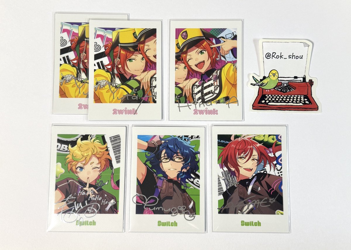 Rok_shou's tweet photo. 譲渡 あんスタTRIP ぱしゃっつ

キャラ単体ずつの場合お返事に時間をいただく場合があります。
端数繰上げしていますがスリーブ代等としてご容赦ください。
お気軽にお声掛けください。 https://t.co/PkyeWiIb2Z