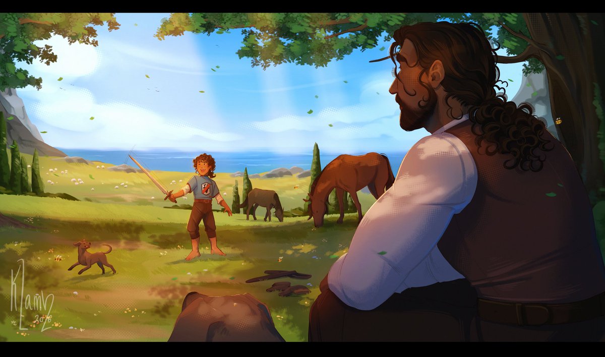 🌿;; Fitz &amp; Burrich 
They're so dear to me, you don't understand 😭😭
#rote