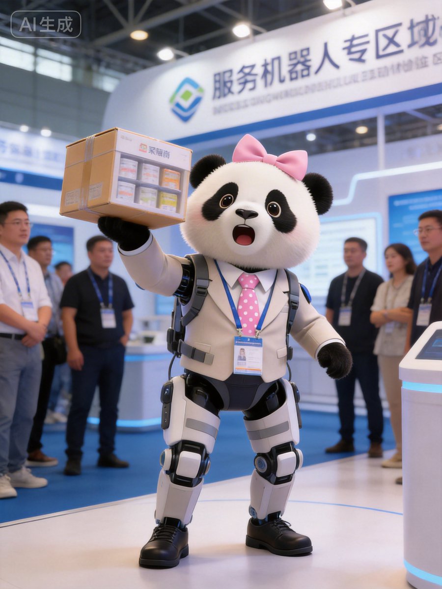 tan_hua18069's tweet photo. Light as a feather, strong as a panda, with a little help from an exoskeleton suit! This is what tech empowerment feels like. 💪🤖 #Exoskeleton #FutureOfWork #CantonFairTech #Panda #AIGC https://t.co/10yvALXZOJ