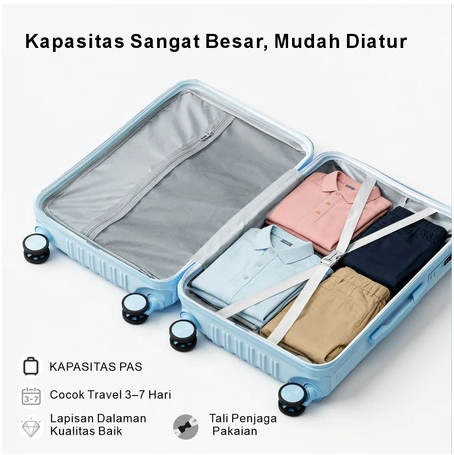 girieggi's tweet photo. Buat yang males nunggu bagasi lama, koper LvTu kabin ini solusinya. Ukurannya pas, anti air, dan anti gores. 

Cocok buat short trip atau dinas luar kota. Meuni ringkes, tinggal tenteng langsung masuk pesawat. Sat-set gak pakai ribet!

https://t.co/RLnC3oySGu https://t.co/K9tiqp422g