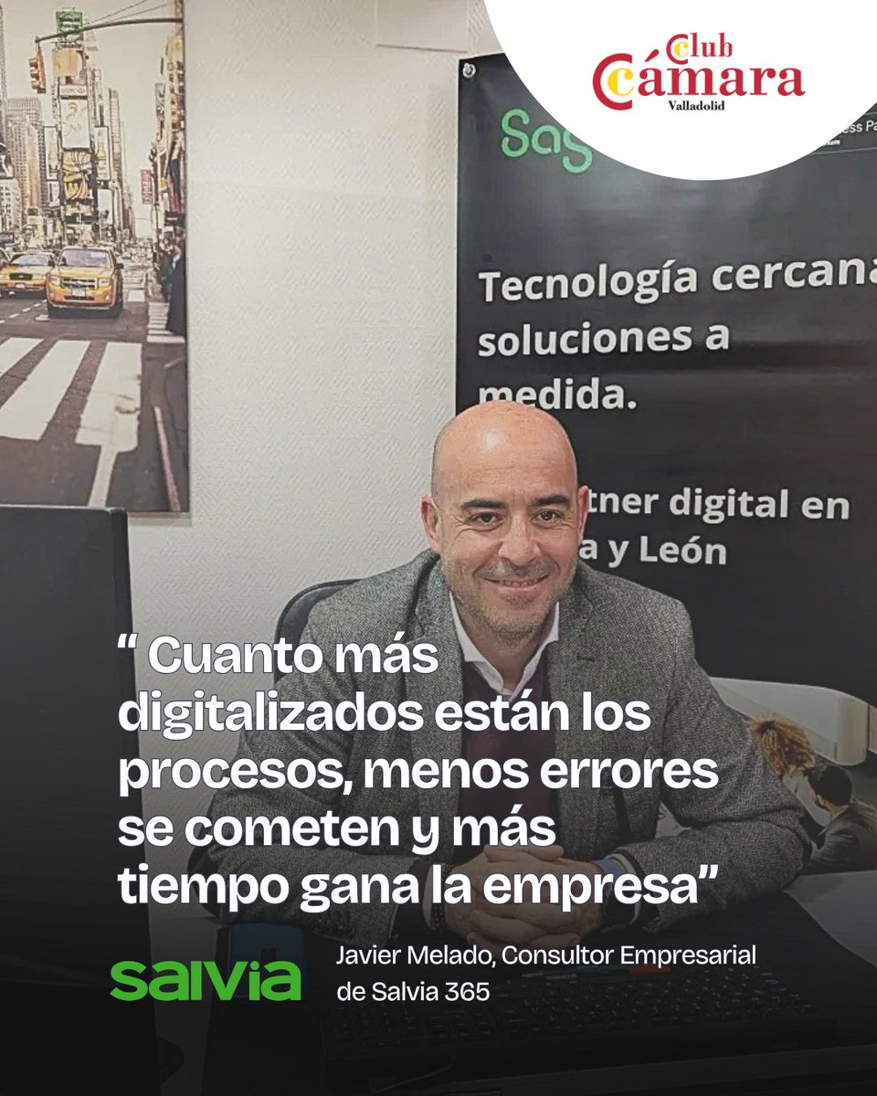 cam_valladolid's tweet image. “Cuanto más digitalizados están los #procesos, menos errores se cometen y más tiempo gana la #empresa”. Así relata Javier Melado, Consultor Empresarial de la compañía @Salviagroup .

Descubre más sobre la entrevista ➡️ camaravalladolid.com/club-camara/en…
#ClubCámara #Digitalización #ERP
