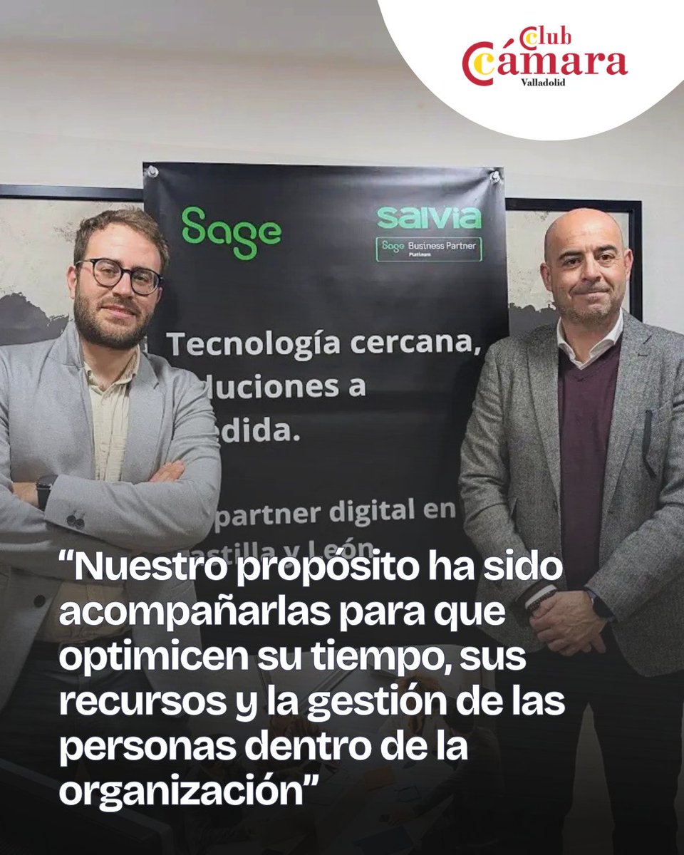 cam_valladolid's tweet image. “Cuanto más digitalizados están los #procesos, menos errores se cometen y más tiempo gana la #empresa”. Así relata Javier Melado, Consultor Empresarial de la compañía @Salviagroup .

Descubre más sobre la entrevista ➡️ camaravalladolid.com/club-camara/en…
#ClubCámara #Digitalización #ERP