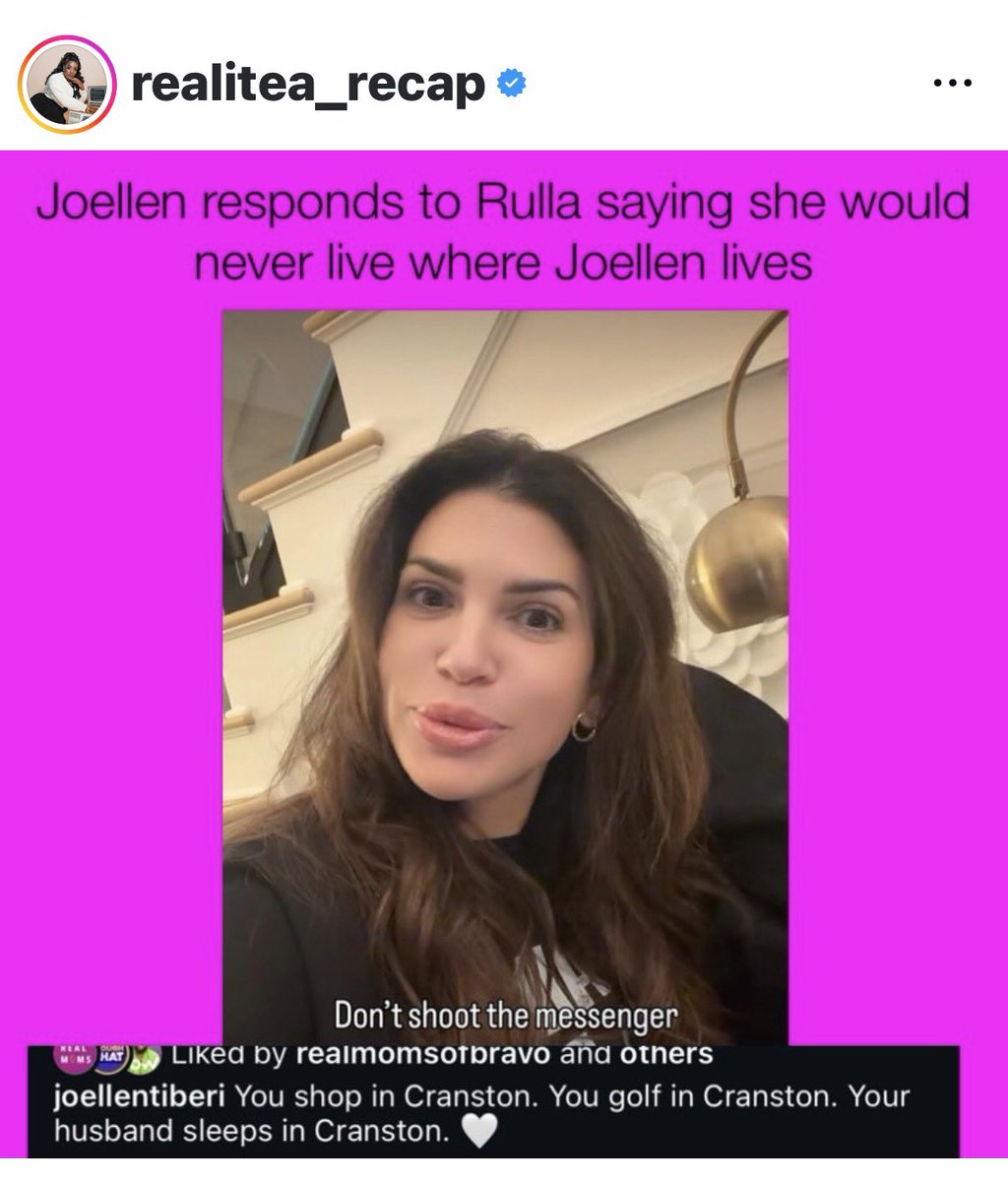 joyrosenberg's tweet image. Jo Ellen responded to Rulla about not wanting to live in Cranston. 

You shop in Cranston, golf in Cranston and your HUSBAND SLEEPS IN CRANSTON! ☠️🤣🤣🤣🤣🤣

#rhori #queen #bravo