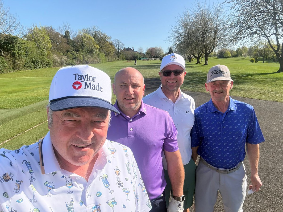 MKGC_Pro's tweet photo. Yesterday! @mkgc1909 
The Captain’s Masters Par 3 event in aid of his charity! Great fun playing with Vice-Capt Simon, Nathan and Mick! Over 80 players took part and raised £250 for @ellenorcharity 👍🏻 https://t.co/fSt9pcLNfc