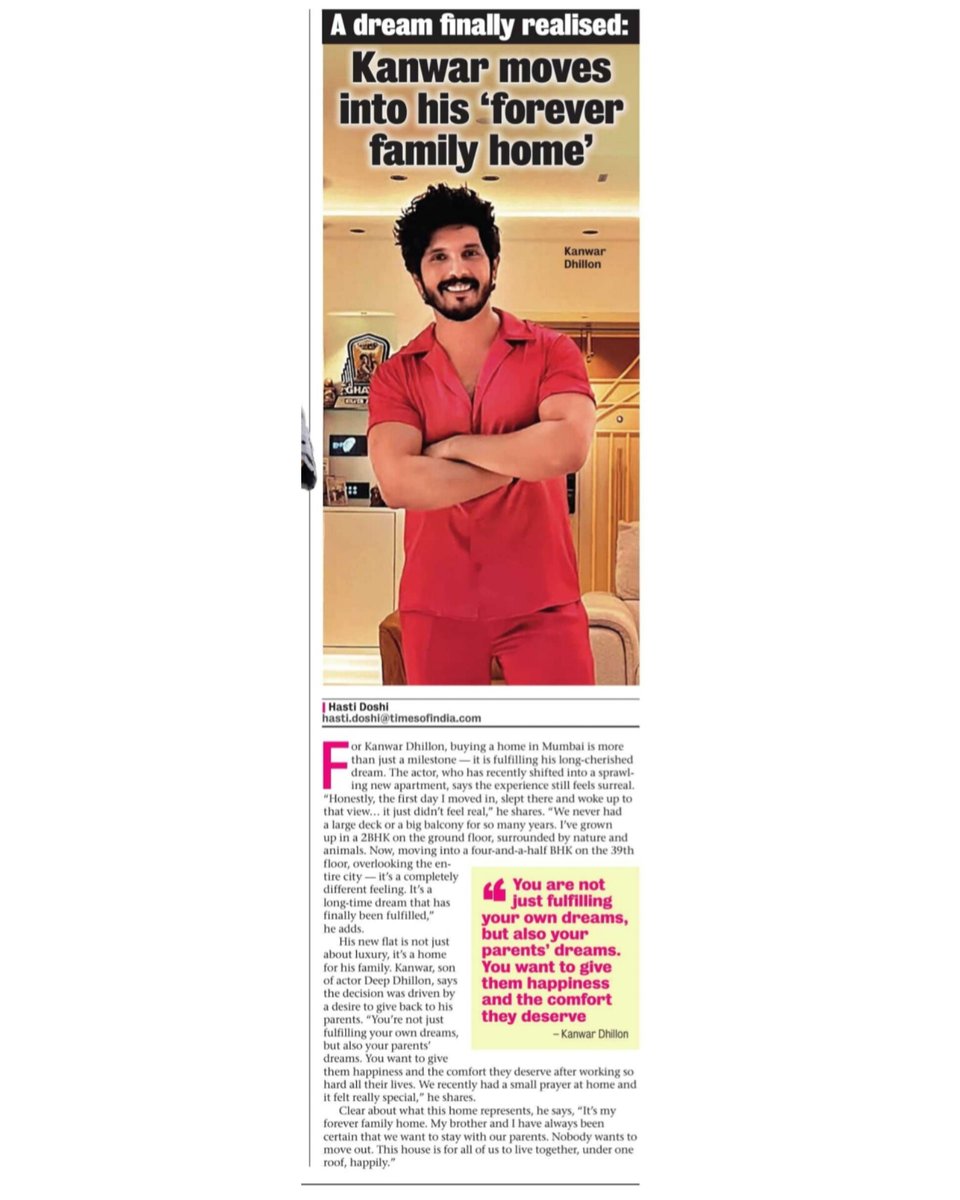 kanwardhillon_'s tweet image. Aaj ka #mumbaimirror newspaper padha? 👀🗞😍

Thanks for all the wishes and love on the new abode! Grateful and blessed.🙏😇

#kanwardhillon #home #news #mumbaimirror #kdians 

@TheMumbaiMirror @mumbaimirror