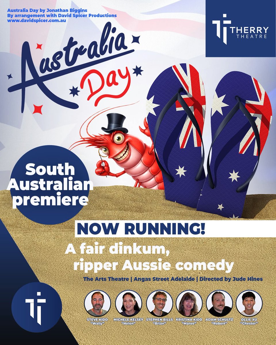 TherryTheatre's tweet photo. Everyone wants a piece of the party pie in this modern ripper of a comedy!
📅 8 - 18 APRIL 2026
📍The Arts Theatre, Angas Street, Adelaide
🎟️ https://t.co/JjaBHRauDV
Content Advice: Occasional coarse language.
#adelaide #artssa #adelaidetheatre #adelaidecomedy #southaustralia https://t.co/muDtks9XOU