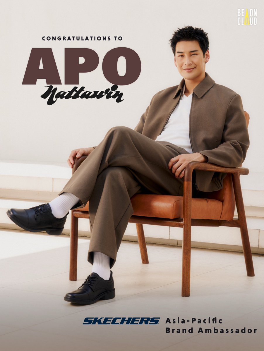 ขอแสดงความยินดีกับ อาโป-ณัฐวิญญ์ วัฒนกิติพัฒน์ สำหรับบทบาทใหม่ในการเป็น Skechers Asia-Pacific Brand Ambassador 

Congratulations to Apo Nattawin Wattanagitiphat on his new role as Skechers Asia-Pacific Brand Ambassador.

#SkechersxAPO